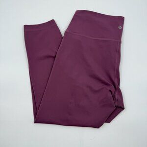 Lululemon Wunder Train Crop 23” Women’s 14 Vintage Plum High Rise Leggings